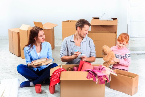 Professional packing and unpacking services in a Wandsworth home