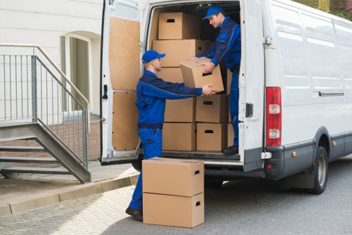 Loading household items into storage in Wandsworth