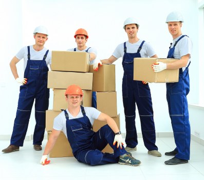 Commercial moving team planning a business relocation in Wandsworth