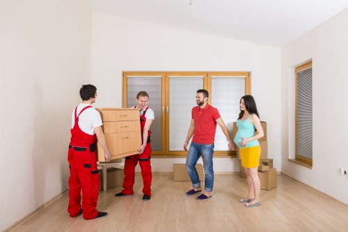 Business relocation using a removal truck in Wandsworth