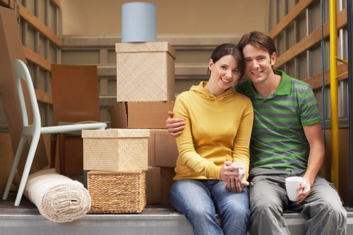 Local moving van in Wandsworth supporting a house relocation with careful loading