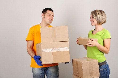 Customer confirming a moving service quotation
