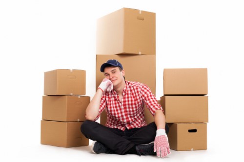 Packing furniture into a moving truck for a Wandsworth move